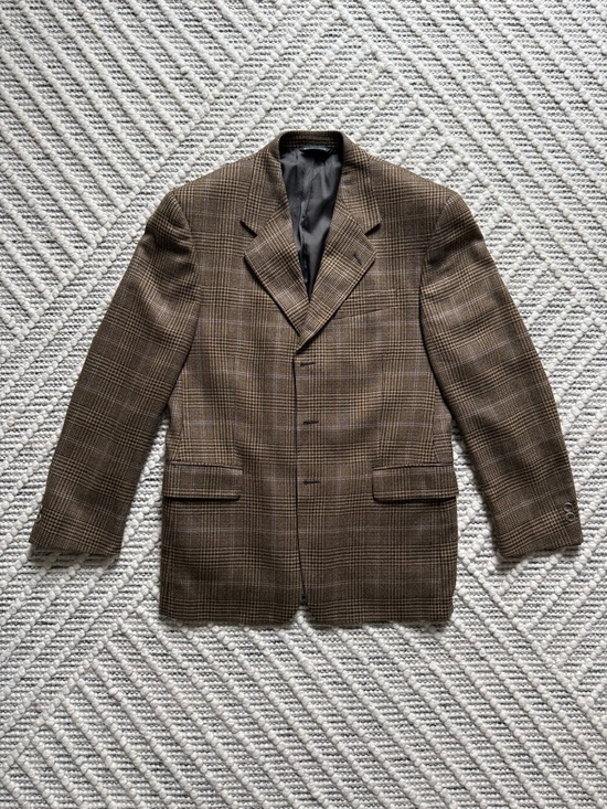 Jack Victor Other - Jack Victor Wool Glen Plaid Tweed Sport Coat Brown 38R 40R Harry Rosen Canada